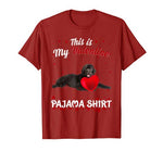 Funny Newfoundland This Is My Valentine Pajama Shirt Gift T-Shirt