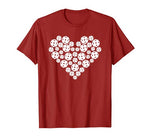 Funny Pickleball Love Heart Shape Valentine T-Shirt