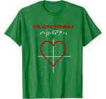 Funny The Love Formula Math T Shirt for Valentine Day