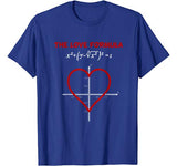 Funny The Love Formula Math T Shirt for Valentine Day