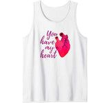 Funny Valentines Day Shirt You Have My Heart Valentine Gifts Tank Top