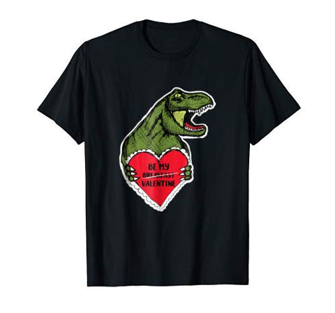 Funny Valentine’s Day T Rex Dino T Shirt – Be My Valentine