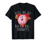 Funny Valentines Day T Shirt Boys Roses Are Red Donuts
