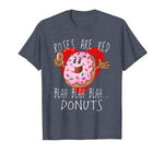 Funny Valentines Day T Shirt Boys Roses Are Red Donuts
