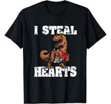 Funny Valentines Shirt For Boys Valentines Dinosaur T Rex