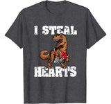 Funny Valentines Shirt For Boys Valentines Dinosaur T Rex