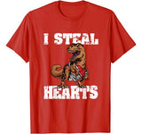 Funny Valentines Shirt For Boys Valentines Dinosaur T Rex