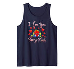 Funny Valentines Shirt  Love You Berry Much Gift Tank Top