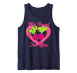 Funny Valentines Shirt  My Heart Beats for You Tank Top