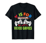 Funny Video Games Lover Valentine Day Shirts For Kids Boys