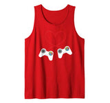 Gamer Controller Heart Love Funny Valentine’s Day Gift Tank Top