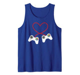 Gamer Controller Heart Love Funny Valentine’s Day Gift Tank Top