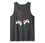 Gamer Controller Heart Love Funny Valentine’s Day Gift Tank Top