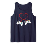 Gamer Controller Heart Love Funny Valentine’s Day Gift Tank Top