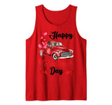 German Shorthaired Pointer Dog Red Truck Valentine’s Day Tank Top