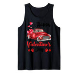 German Shorthaired Pointer Dog Red Truck Valentine’s Day Tank Top