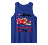 German Shorthaired Pointer Dog Red Truck Valentine’s Day Tank Top