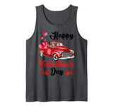 German Shorthaired Pointer Dog Red Truck Valentine’s Day Tank Top