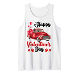 German Shorthaired Pointer Dog Red Truck Valentine’s Day Tank Top