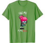 Girl Zombie Cute Halloween Valentines T-Shirt