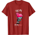 Girl Zombie Cute Halloween Valentines T-Shirt