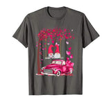 Gnome Pink Truck Heart Tree Valentine’s Day Lover Gift T-Shirt