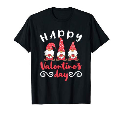 Gnome Valentine Gnomes Holding Hearts Swedish Tomte T-Shirt