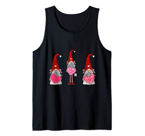 Gnomes Hearts Hug Heart Valentine’s Day Tank Top