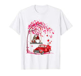 Gnomes red truck tree – Valentine’s day gift T-Shirt
