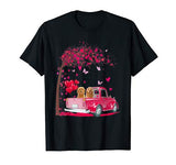 Goldendoodle Pink Truck Heart Tree Valentine’s Day Lover T-Shirt