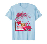 Goldendoodle Pink Truck Heart Tree Valentine’s Day Lover T-Shirt
