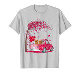 Goldendoodle Pink Truck Heart Tree Valentine’s Day Lover T-Shirt