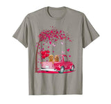 Goldendoodle Pink Truck Heart Tree Valentine’s Day Lover T-Shirt