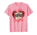 Grumpy Cat Hates Everything Heart Valentine’s Day T-Shirt