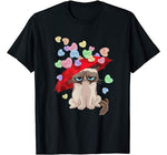 Grumpy Cat Valentine’s Day Raining Candy Hearts T-Shirt