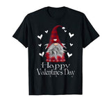 Happy Valentine’s Day Gnome Plaid T Shirt Cute Heart Gifts