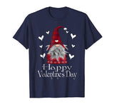 Happy Valentine’s Day Gnome Plaid T Shirt Cute Heart Gifts