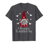 Happy Valentine’s Day Gnome Plaid T Shirt Cute Heart Gifts