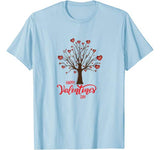 Happy Valentine’s Day Teen Girls Women Love Heart Tree T-Shirt