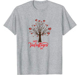 Happy Valentine’s Day Teen Girls Women Love Heart Tree T-Shirt
