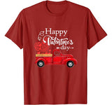 Happy Valentines Day Truck Heart Carrying Love Heart Costume T-Shirt