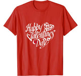 Happy Valentine’s Day Women Girls Diamond & Heart Valentines T-Shirt