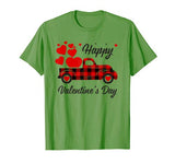 Happy valentine’s day buffalo plaid truck T-Shirt