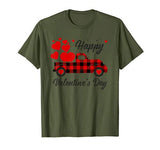 Happy valentine’s day buffalo plaid truck T-Shirt