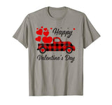 Happy valentine’s day buffalo plaid truck T-Shirt