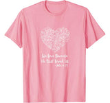 Heart Love Bible Verse John 4:19 Valentine’s Day God Jesus T-Shirt