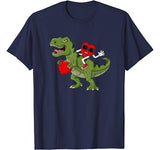 Heart Riding T Rex Valentine’s Day Funny Boys Girls T-Shirt
