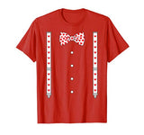 Hearts Bow Tie & Suspenders Valentine’s Day Costume T-Shirt