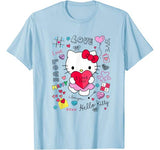 Hello Kitty Love Notes Valentine Tee Shirt