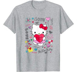 Hello Kitty Love Notes Valentine Tee Shirt